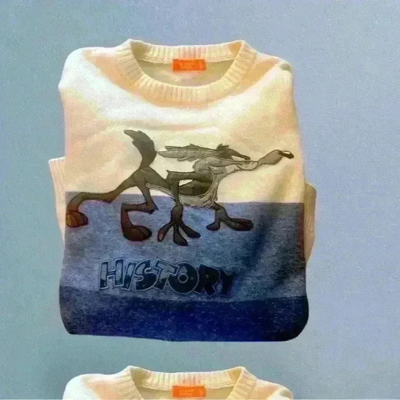 Vintage Iceberg History Road Runner Mens Sweater XXL. Good cond 
Made in Italy - Picture 1 of 15